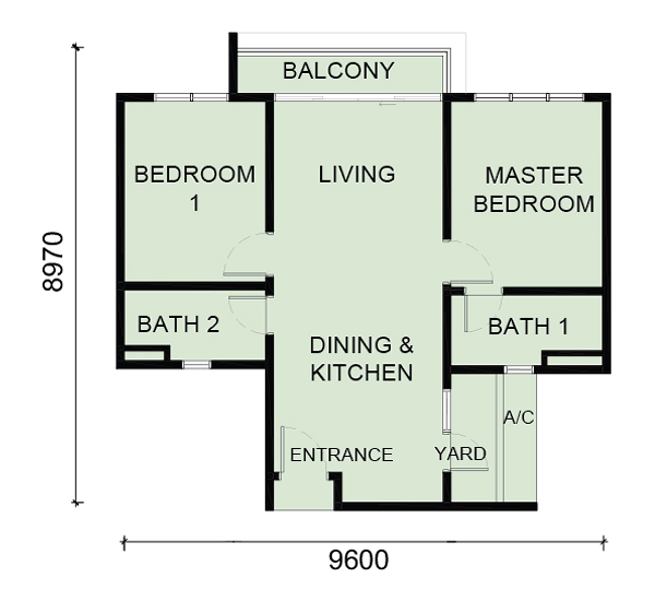 Laverra Type A floor plan